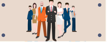 Group of diverse business professionals in formal attire standing together