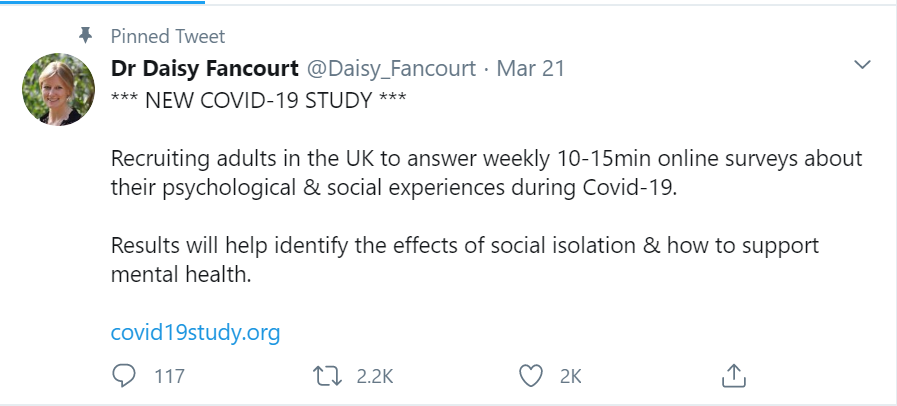 Daisy Fancourt - COVID-19